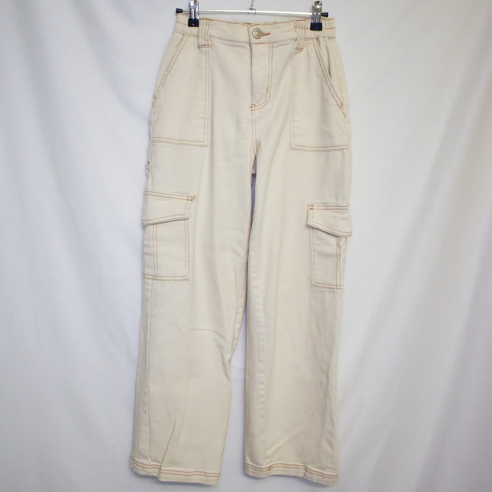 White Cream Cargo Pants